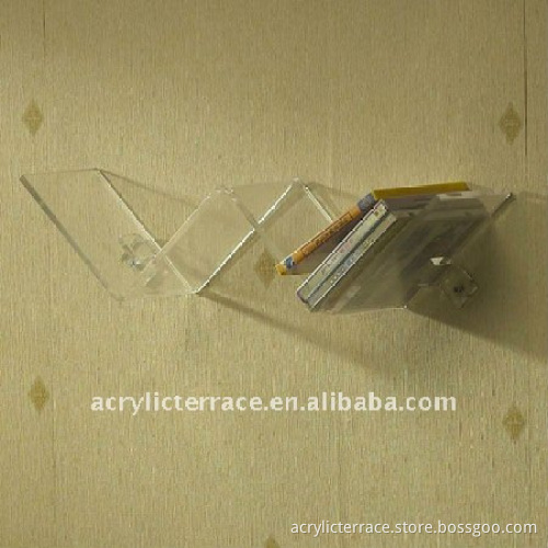Clear Wall Mounted CD DVD Display Rack